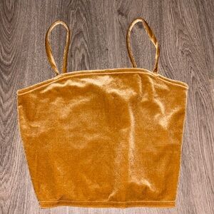 Forever 21 Velvet cropped tank top